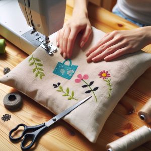 چطور از بگ پارچه ای خرید کوسن بدوزیم؟